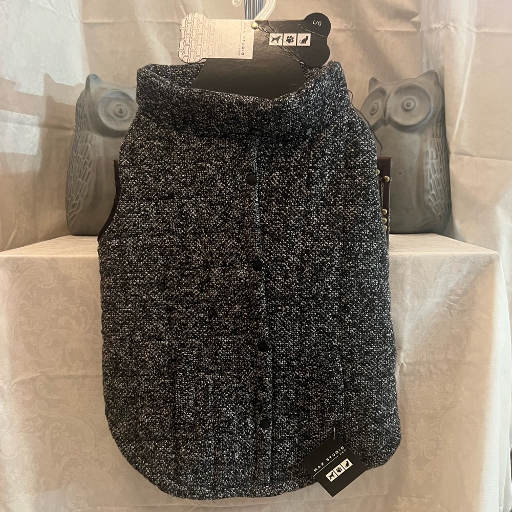 Max Studio Dog Sweater Jacket - Large